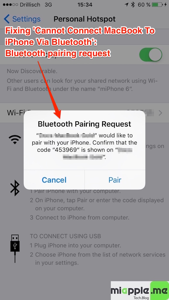 connecting iphones via bluetooth