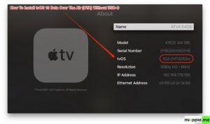 tVOS 10 installed over the air on Apple TV 4_dark mode
