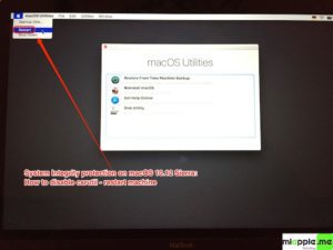 System Integrity Protection disable csrutil on macOS 10.12 Sierra_3_reboot after disabling csrutil