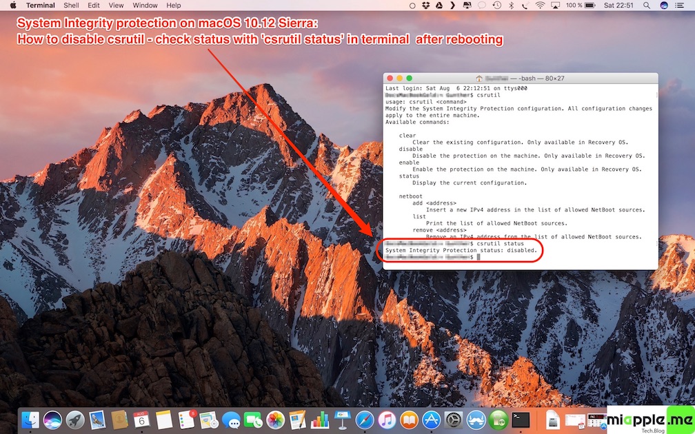 macOS Sierra and High Sierra: How To Disable System Integrity