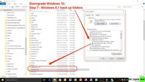 Downgrade Windows 10_07_Windows 8.1 backup folders