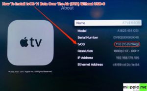 tvOS 11 installed over the air on Apple TV 4_dark mode