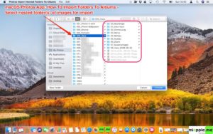 macOS Photos_Import Folders to Albums_01_select source folder