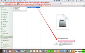 macOS_cannot trash deleted TM Backup_02_external hard drive via Time Capsule