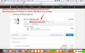 iPhone X_real shipping Apple store_2017-11-12