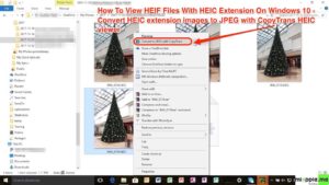 HEIF viewer on Windows 10_convert HEIC extension images to JPEG with CopyTrans HEIC viewer