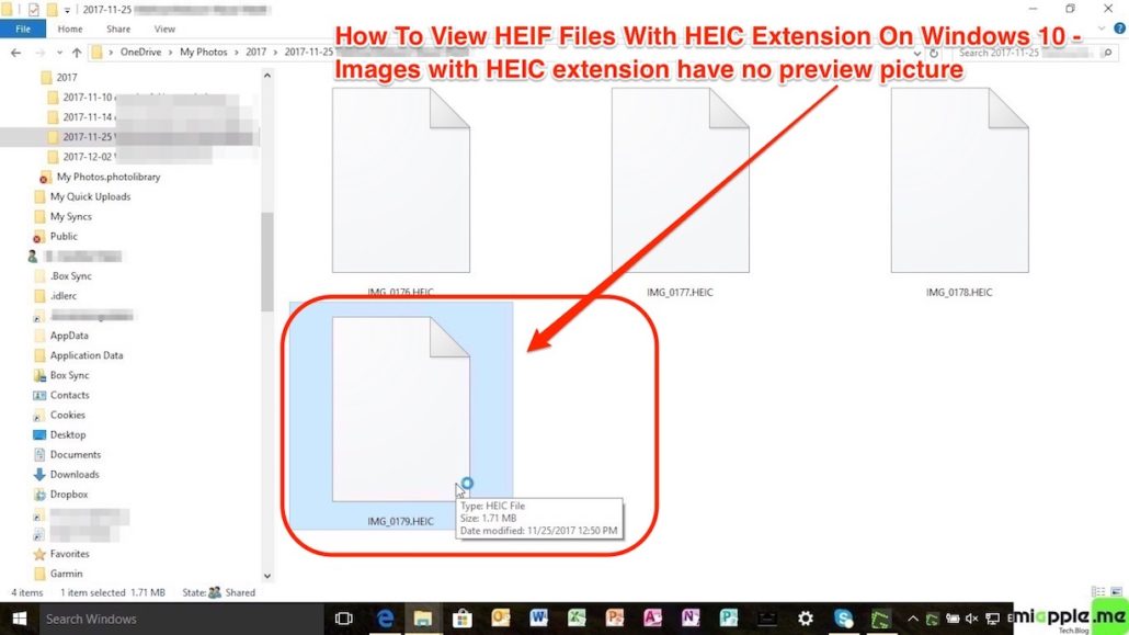 HEIF viewer on Windows 10_images with HEIC Extension no preview