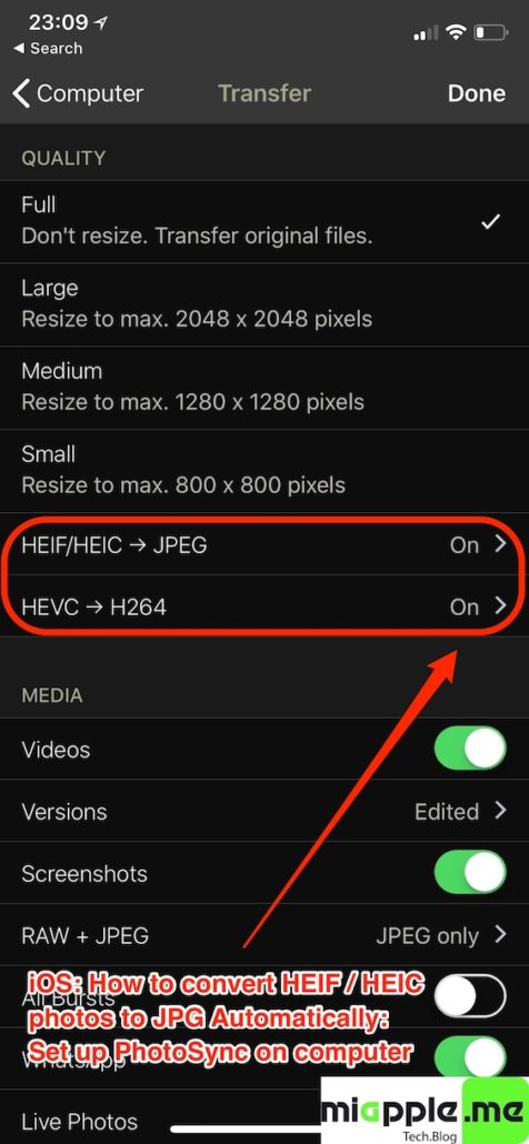 iOS convert HEIF HEIC to JPG automatically_01_Set up PhotoSync on computer