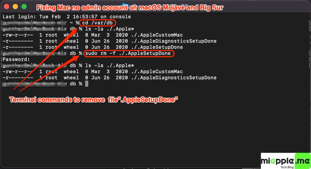 Fixing Mac no admin account on macOS delete File .AppleSetUpDone